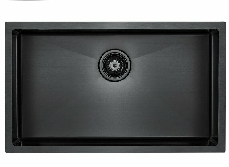 Мойка PAULMARK KOHER, PM807444-GM, вороненая сталь