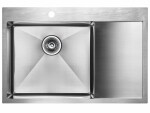 Мойка PAULMARK ATLAN L, PM217851-BSL, брашированная нерж. сталь, левая
