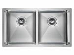 Мойка PAULMARK TWIN, PM237844-BS, брашированная нерж.сталь