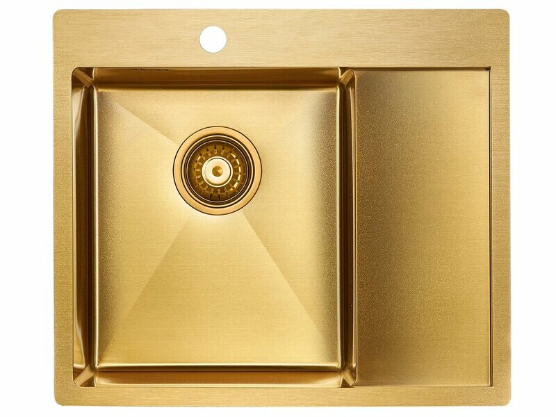 Мойка PAULMARK FLANK, PM225951-BGL , брашированное золото, левая