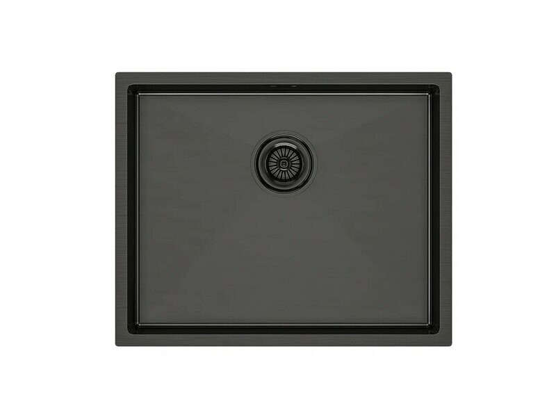 Мойка PAULMARK NEXT 54 UNI, PM215444-GM, вороненая сталь, 540х440мм,
