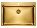 Мойка PAULMARK VAST, PM217551-BG, брашированное золото