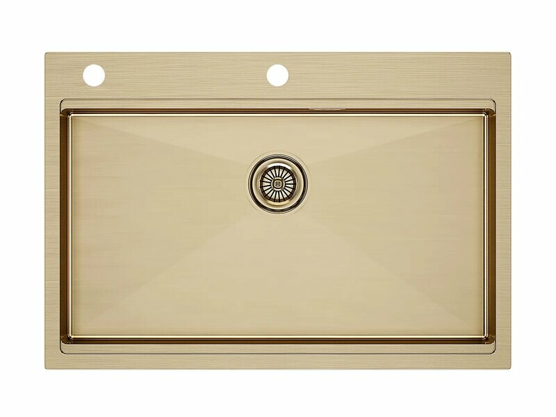 Мойка PAULMARK VAST-PRO, PM707551-BG, брашированное золото