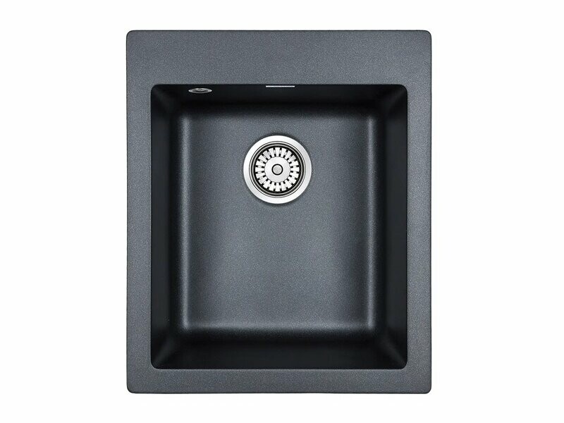 Мойка PAULMARK LEER, PM104249-BLM, черный металлик