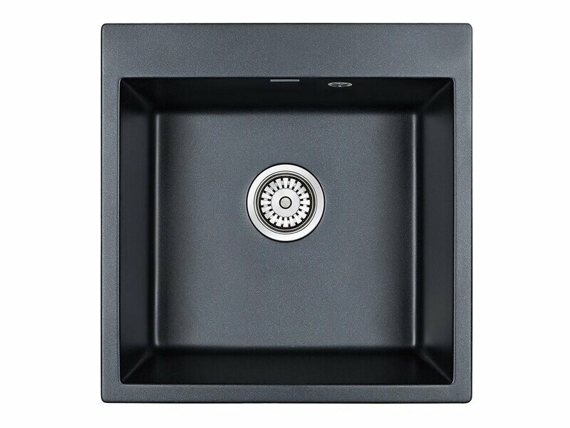 Мойка PAULMARK PRAKTISCH, PM105152-BLM, черный металлик