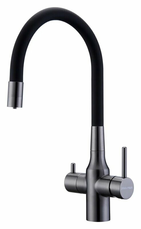Смеситель PAULMARK SALIX, вороненая сталь, 213419-GM