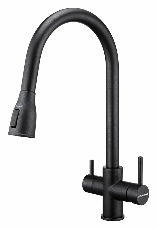 Смеситель PAULMARK LANGE, черный, La214212-BLM