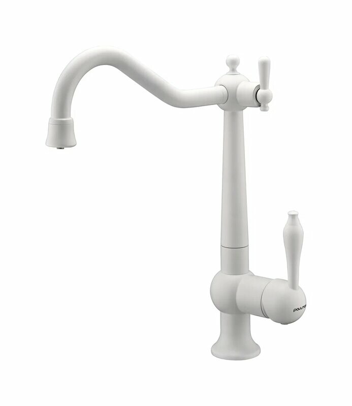 Смеситель PAULMARK RETRO, белый матовый, Re213226-WH