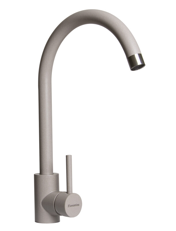 Смеситель FLORENTINA ЮНА Грей