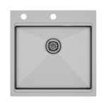 Мойка PAULMARK KRONER-PRO, PM705151-BS, брашированная сталь, 510х510мм