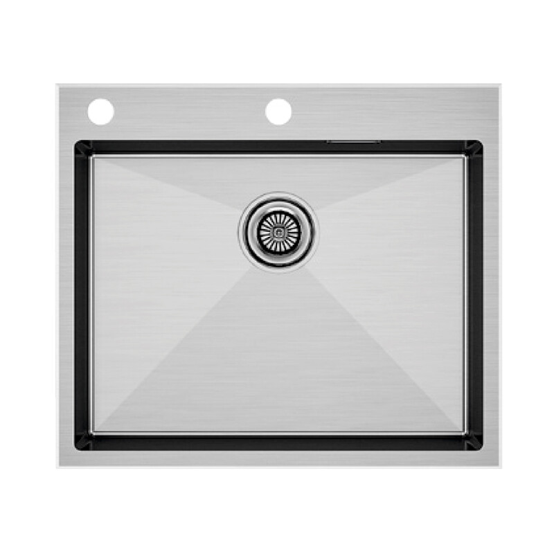 Мойка PAULMARK BRIM-EDGE, PM775951-BS, брашированная нерж. сталь, 590х510мм