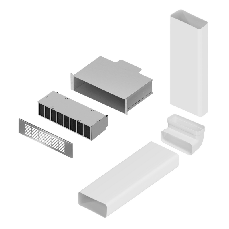 Комплект воздуховодов MAUNFELD MIDS604 с фильтром CF312MW (для ПАНЕЛИ MIHC604SF2BK)
