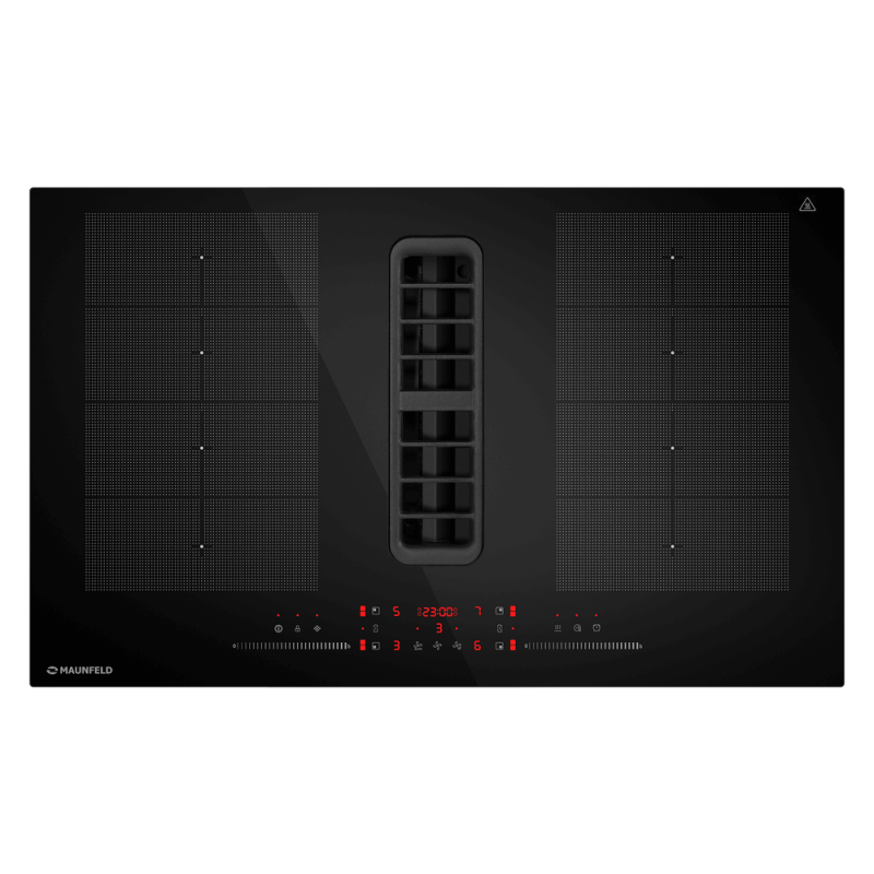 Индукционная варочная панель с вытяжкой MAUNFELD MIHC834SF2BK