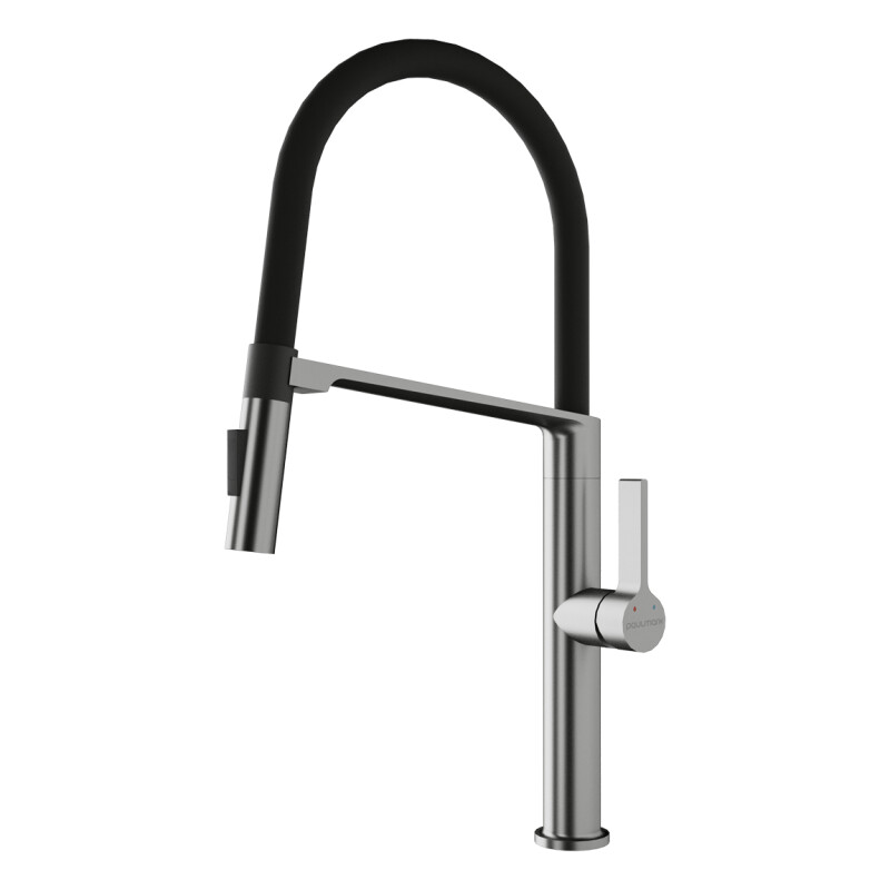 Смеситель PAULMARK BARREL, брашированная сталь, Ba214029-BS