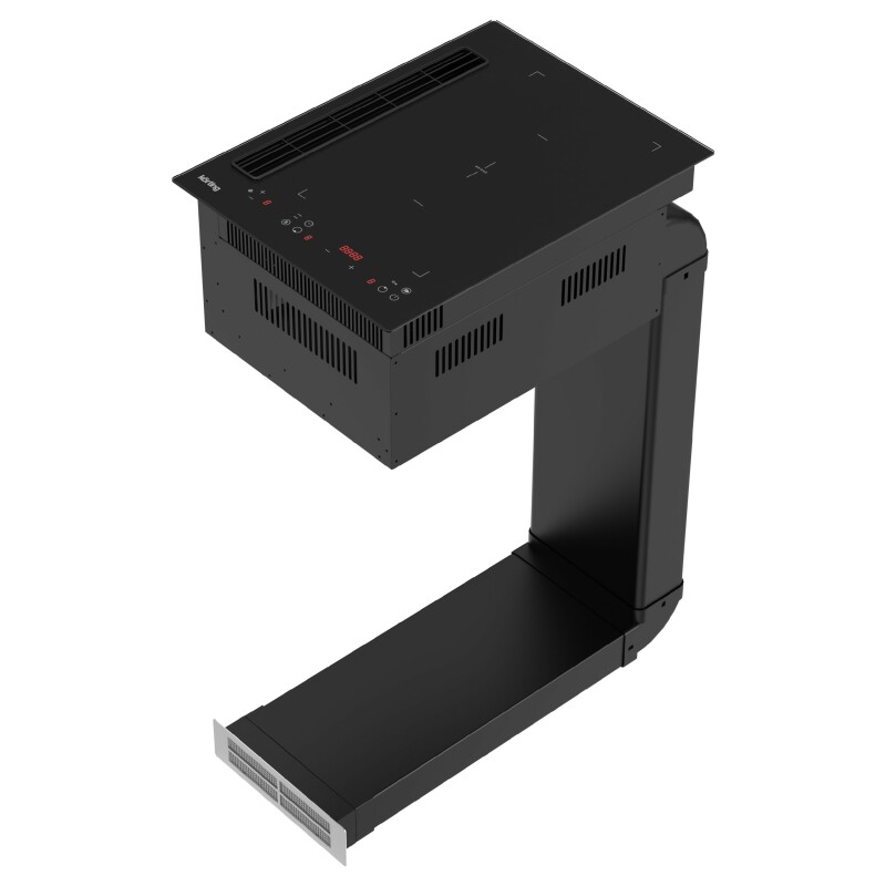 Индукционная варочная панель с вытяжкой KORTING HIBH 40980 NB