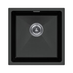 Мойка PAULMARK 45UNI, LU45-BL, черный, 455х460,