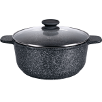 Кастрюля MAUNFELD Osvald MF22SVLD03CR универсальная из литого алюминия со стеклянной крышкой, 3 л