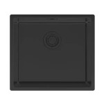 Мойка PAULMARK LASSAN 49 UNI, LA49-MBN, матовый черный NANO-PVD, 490х440мм,