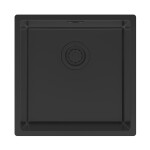 Мойка PAULMARK LASSAN 44 UNI, LA44-MBN, матовый черный NANO-PVD, 440х440мм
