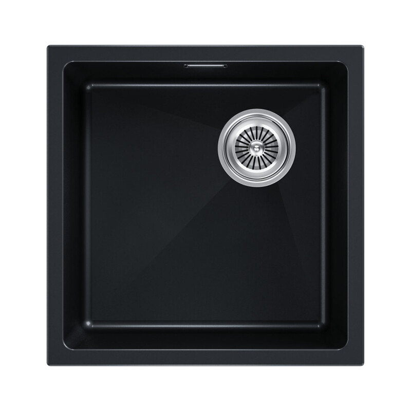 Мойка PAULMARK LUMI 45UNI-SKEW, LU45SK-BLM, черный металлик, 455х440,