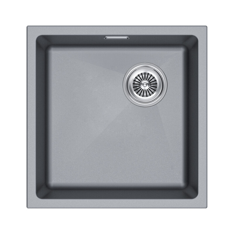 Мойка PAULMARK LUMI 45UNI-SKEW, LU45SK-GRM, серый металлик, 455х440,