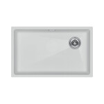 Мойка PAULMARK LUMI 74UNI-SKEW, LU74SK-WH, белый, 740х440, 