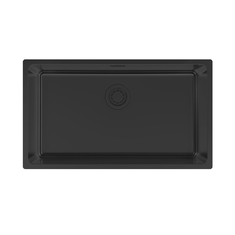 Мойка PAULMARK YUNI 76 UNI, YU76-MBN, матовый черный NANO-PVD, 760х440мм, 