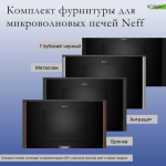 Комплект фурнитуры для микроволновых печей NEFF FLEX DESIGN Z9038MY0 металлик 