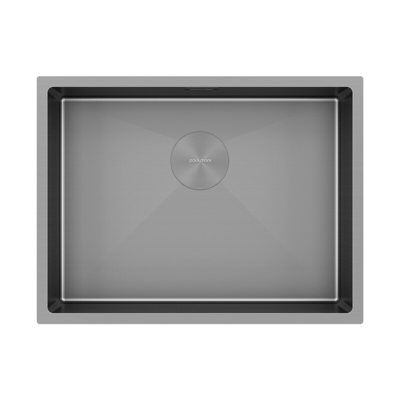 Мойка PAULMARK NEXT 58 UNI, PM215844-MG, матовый серый, 580х440мм