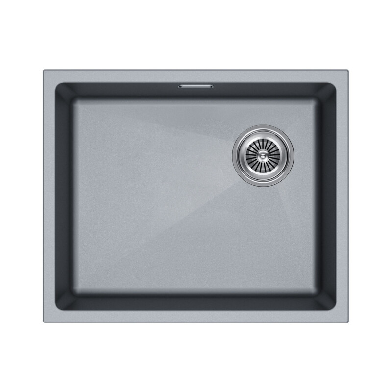 Мойка PAULMARK LUMI 55UNI-SKEW, LU55SK-GRM, серый металлик, 555х440