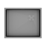 Мойка PAULMARK NEXT-SKEW 58 UNI, PM885844-MG, матовый серый, 580х440мм