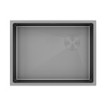 Мойка PAULMARK NEXT-SKEW 58 UNI, PM885844-MG, матовый серый, 580х440мм