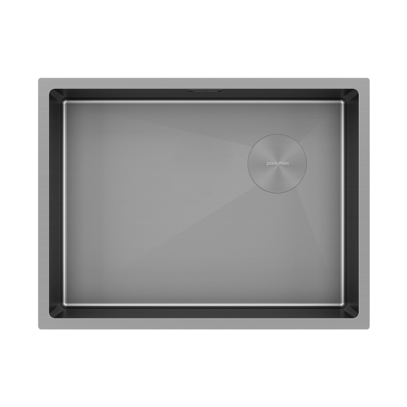 Мойка PAULMARK NEXT-SKEW 58 UNI, PM885844-MG, матовый серый, 580х440мм