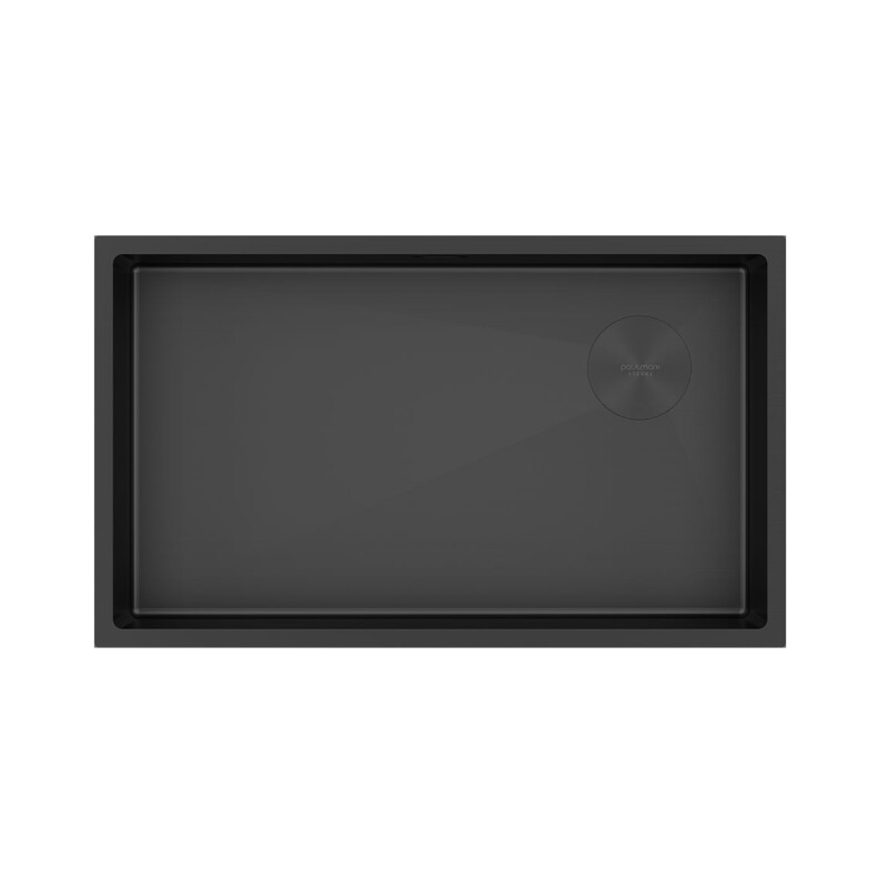 Мойка PAULMARK NEXT-SKEW 74 UNI, PM887444-MBN, матовый черный, 740х440мм