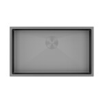 Мойка PAULMARK NEXT 74 UNI, PM217444-MG, матовый серый, 740х440мм