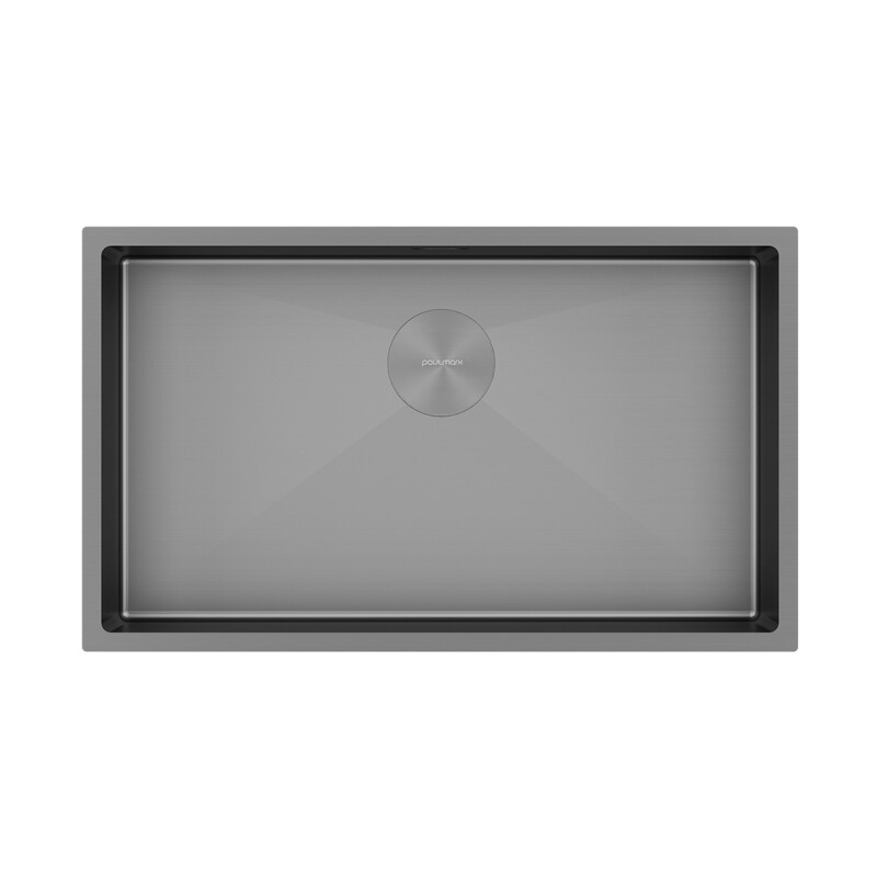 Мойка PAULMARK NEXT 74 UNI, PM217444-MG, матовый серый, 740х440мм