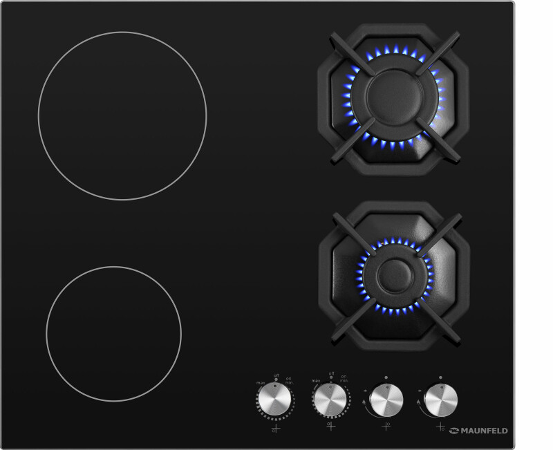 Комбинированная варочная панель MAUNFELD EEHG.642VC.2CB/KG