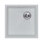 Мойка PAULMARK LUMI 45UNI-SKEW, LU45SK-WH, белый матовый, 455х440