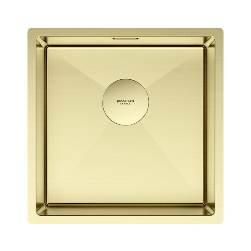 Мойка PAULMARK NEXT 44 UNI, PM214444-LG, светлое золото, 440х440мм