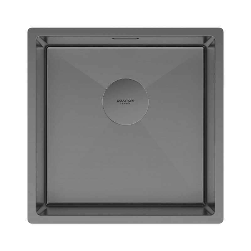 Мойка PAULMARK NEXT 44 UNI, PM214444-GM, вороненая сталь,440х440мм