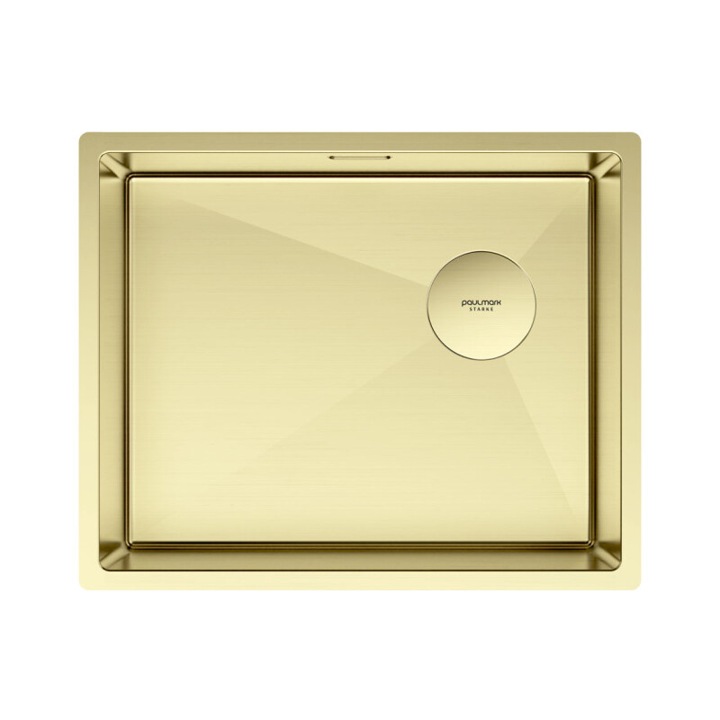 Мойка PAULMARK NEXT-SKEW 54 UNI, PM885444-LG, светлое золото, 540х440мм