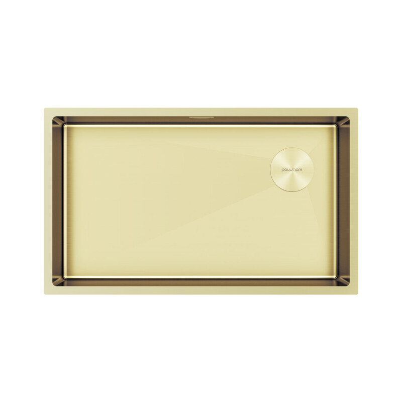 Мойка PAULMARK NEXT-SKEW 74 UNI, PM887444-LG, светлое золото, 740х440мм