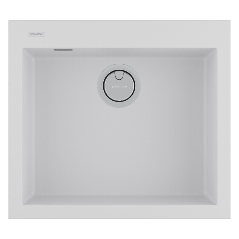 Мойка PAULMARK DECORATION 56, PM935650-WH, WHITE, 560х500 мм