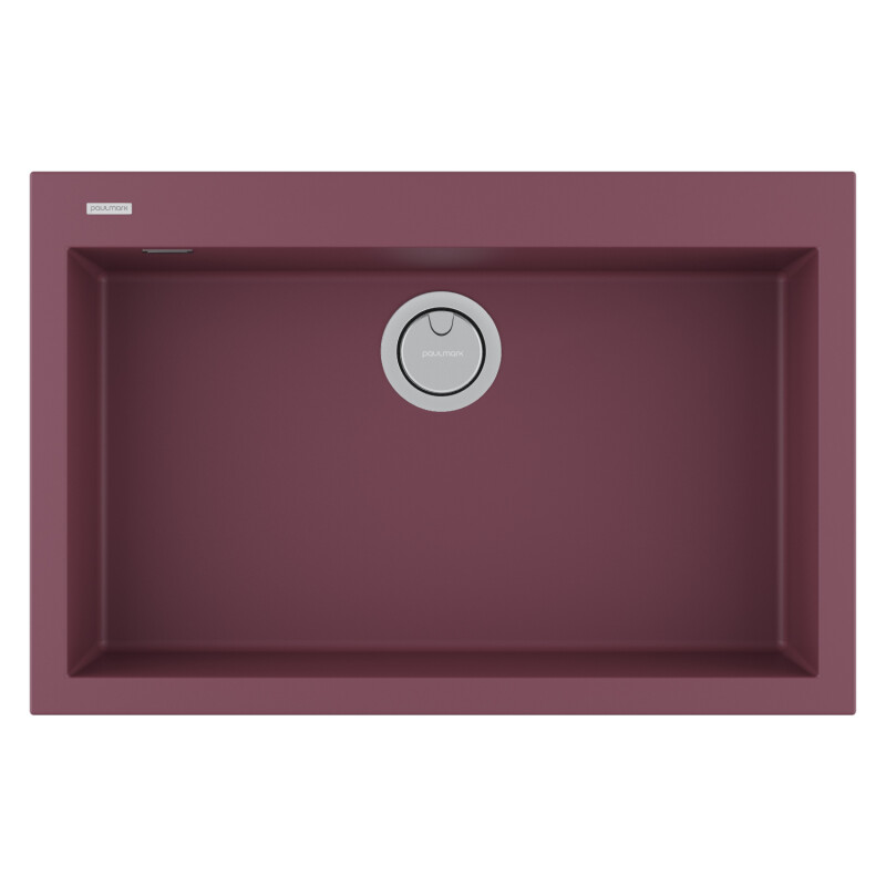 Мойка PAULMARK DECORATION 76, PM937650-ME, MERLOT, 760х500 мм