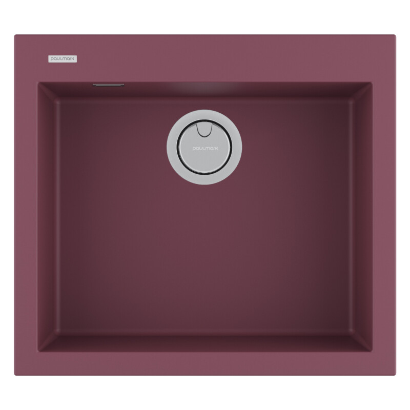 Мойка PAULMARK DECORATION 56, PM935650-ME, MERLOT, 560х500 мм