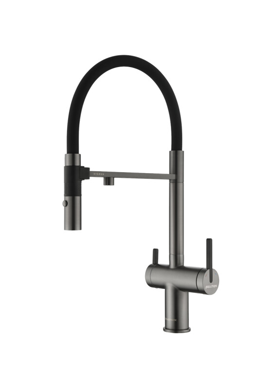 Смеситель PAULMARK GRAVITY, Gr213888-GM, вороненая сталь