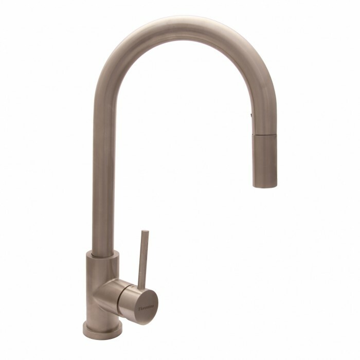 Смеситель FLORENTINA ВИТА SS, нержавеющая сталь