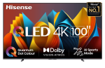 Телевизор HISENSE 100E7NQ, QLED, 4K Ultra HD, черный, SMART TV, Vidaa