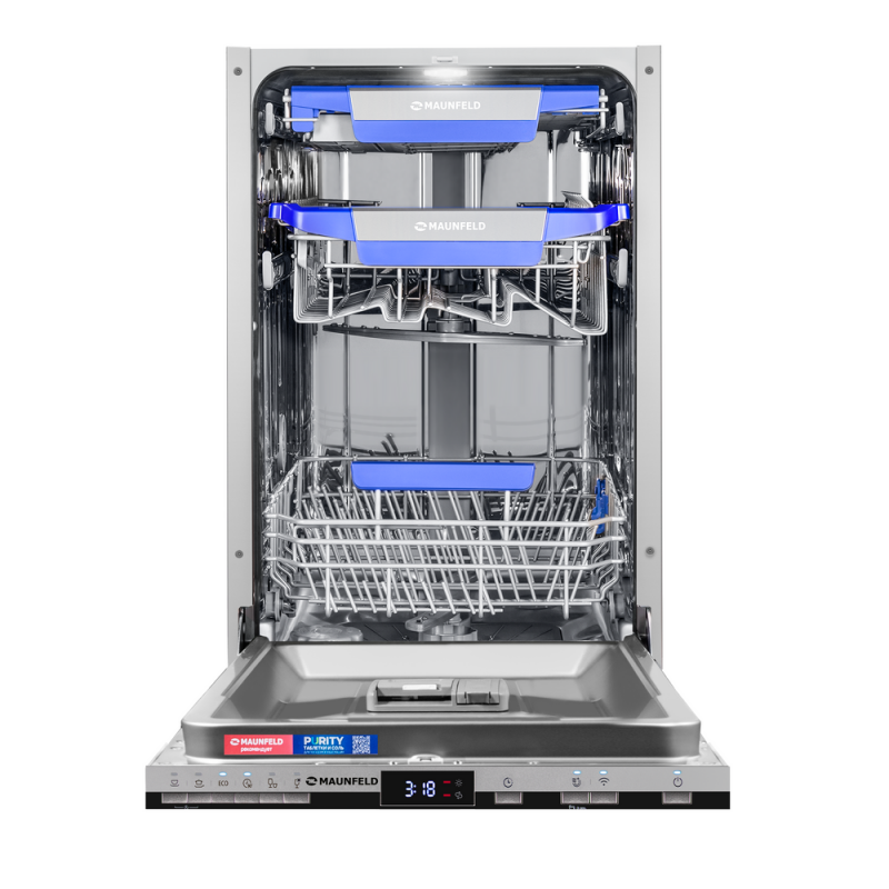 Встраиваемая посудомоечная машина MAUNFELD MLP45230 Light Beam Inverter Wi-Fi