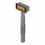 Слив с круглым переливом, PAULMARK PM6022-BG, брашированное золото